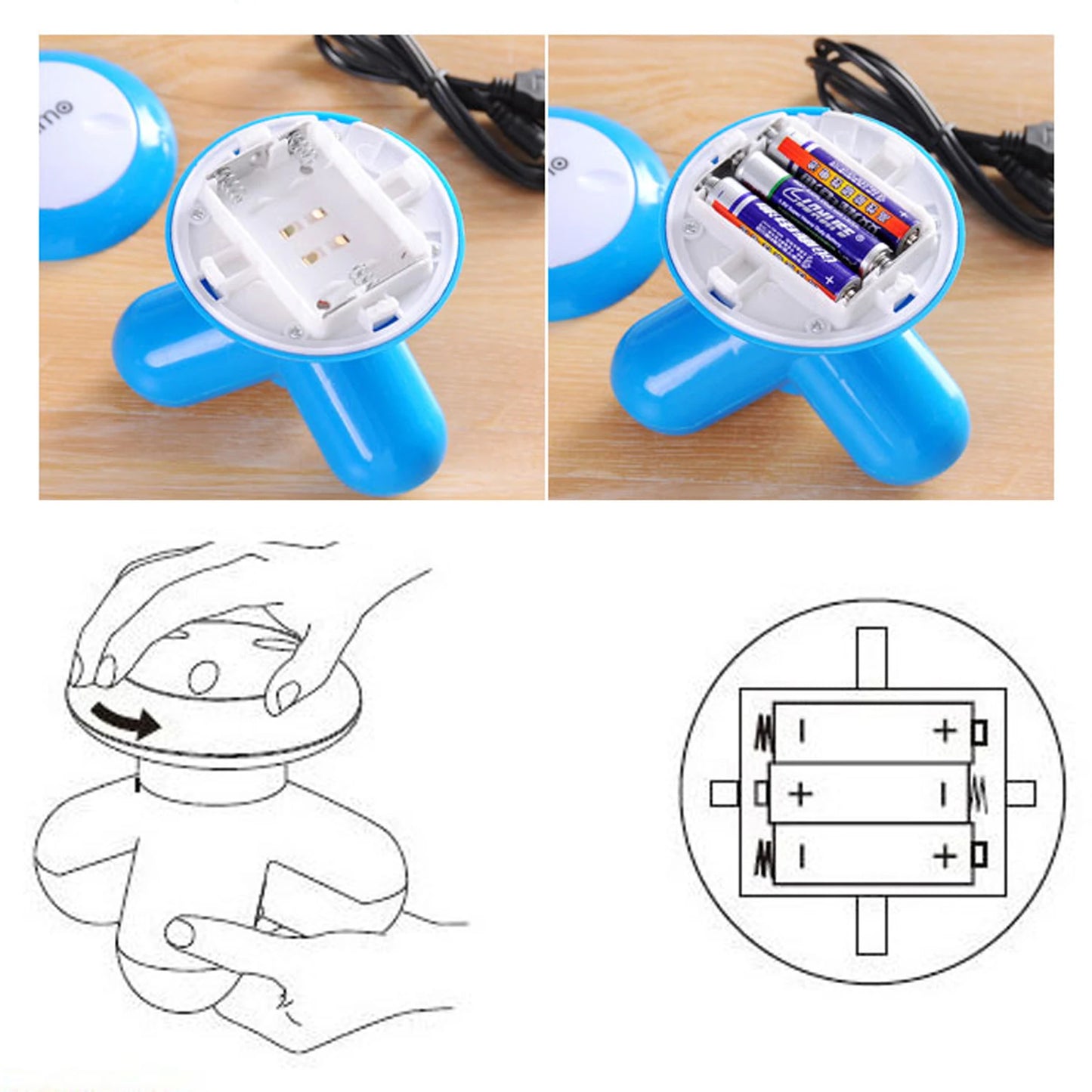 Mini USB Electric Body Massager