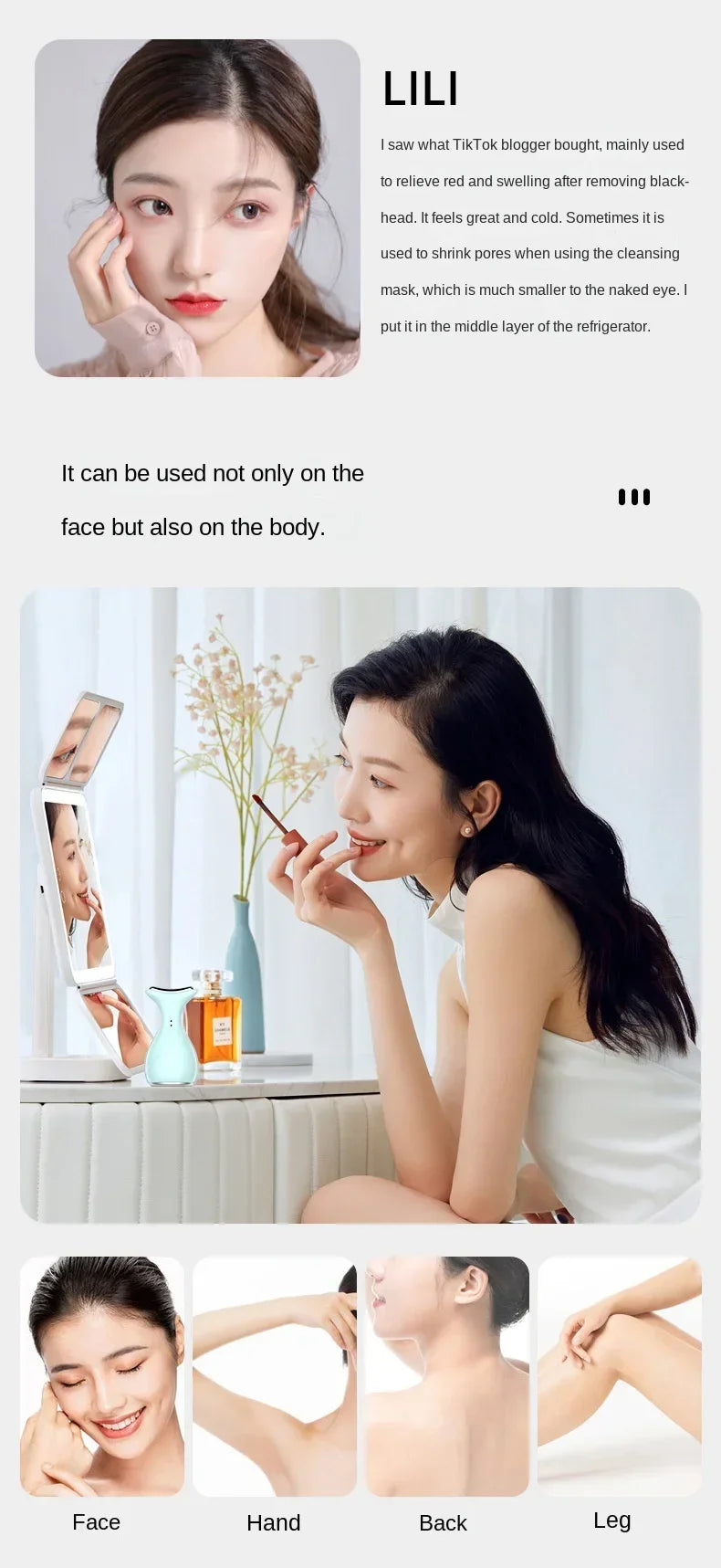 Facial Deep Tissue Cooling Ice Roller